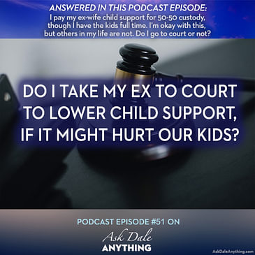 Episode 51 - Do I Take My Ex to Court to Lower Child Support, If It Might Hurt Our Kids?