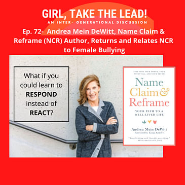 72. Andrea Mein DeWitt, Name Claim & Reframe author, returns and relates her book to female bullying and water polo!