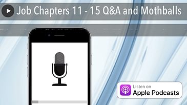 Job Chapters 11 - 15 Q&A and Mothballs