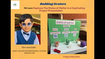 Nirvaan Explores The States of Matter in A Captivating Project Presentation