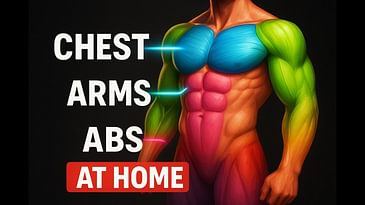 Upper Body workout  at home  -  chest, abs and arms muscles