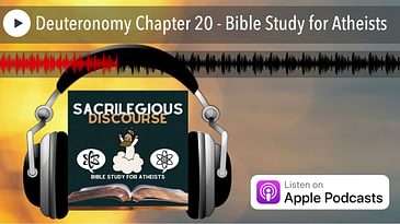 Deuteronomy Chapter 20 - Bible Study for Atheists
