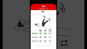 Abs exercise - id 2 -How to get six pack #sixpack #absworkout