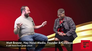 Business Chop Podcast Trailer, Guest Matt Brower, A Sells Lesson from Grade School