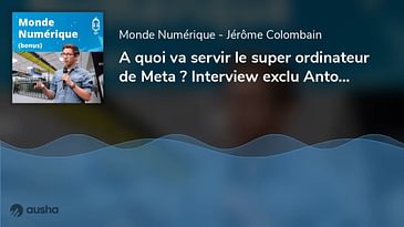 A quoi va servir le super ordinateur de Meta ? Interview exclu Antoine Bordes (bonus)