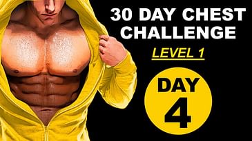 Fitness 30 DAY CHEST challenge Day 4  - Level 1 🟡 Beginners chest home workout #p4p