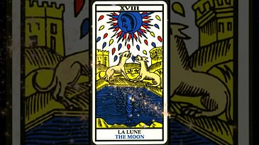 XVIII. The Moon Card (Marseille Tarot)