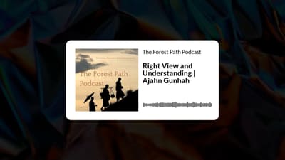 Right View and Understanding | Ajahn Gunhah | The Forest Path Podcast