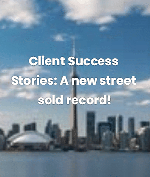 Client Success Stories: A new street sold record!