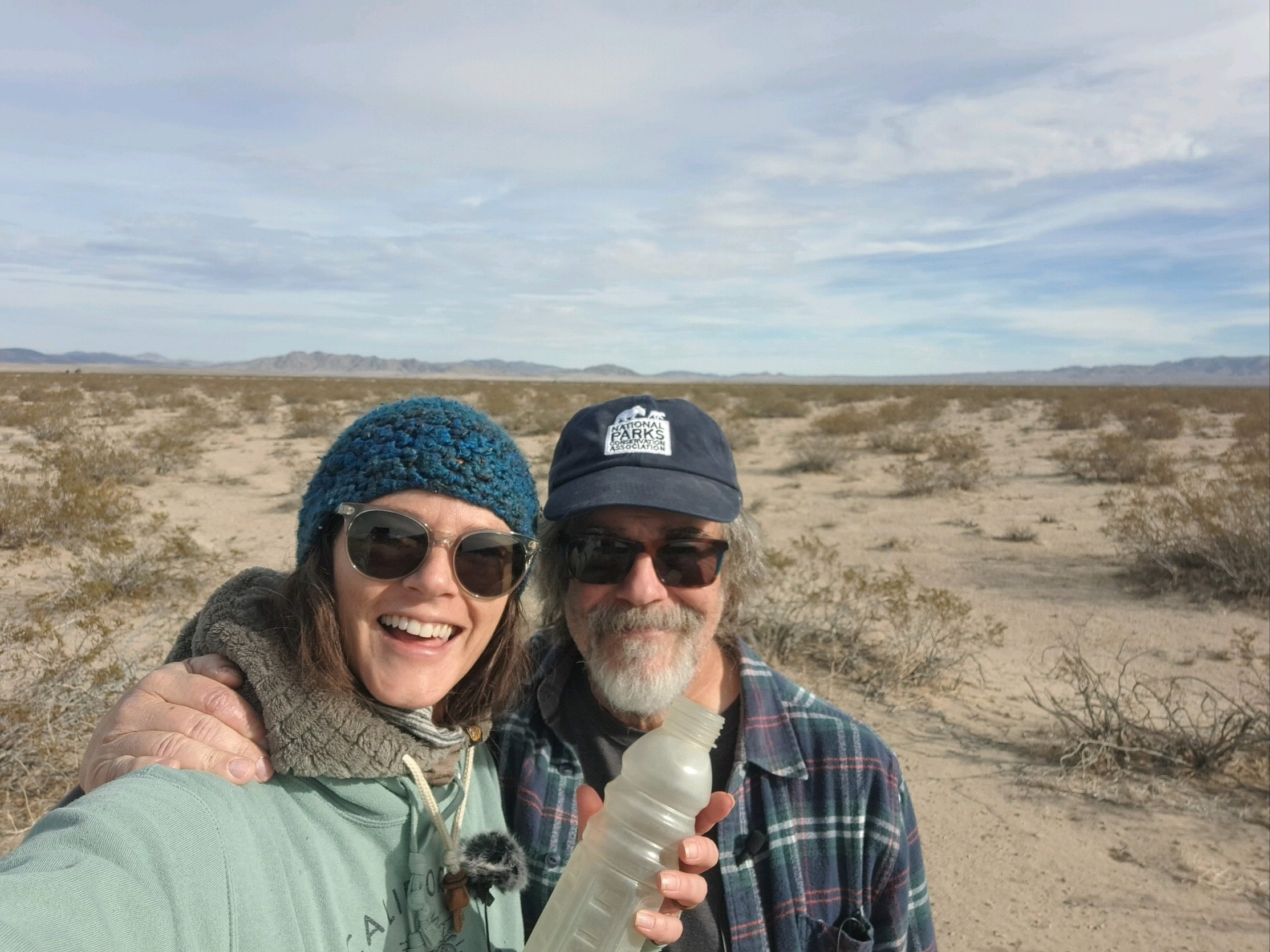 Alicia and Chris in the desert