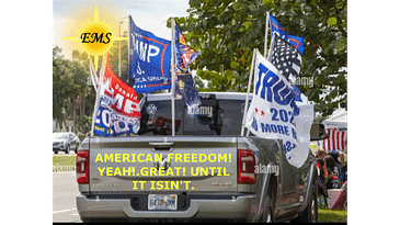 AMERICAN FREEDOM! YEA! SOUNDS GREAT! BUT FREEDOM FOR WHO? EARNEST MANN’S: ANTI-AUTHORITARIAN 24-HOUR TRUTH BAR PC.2 T 4.0