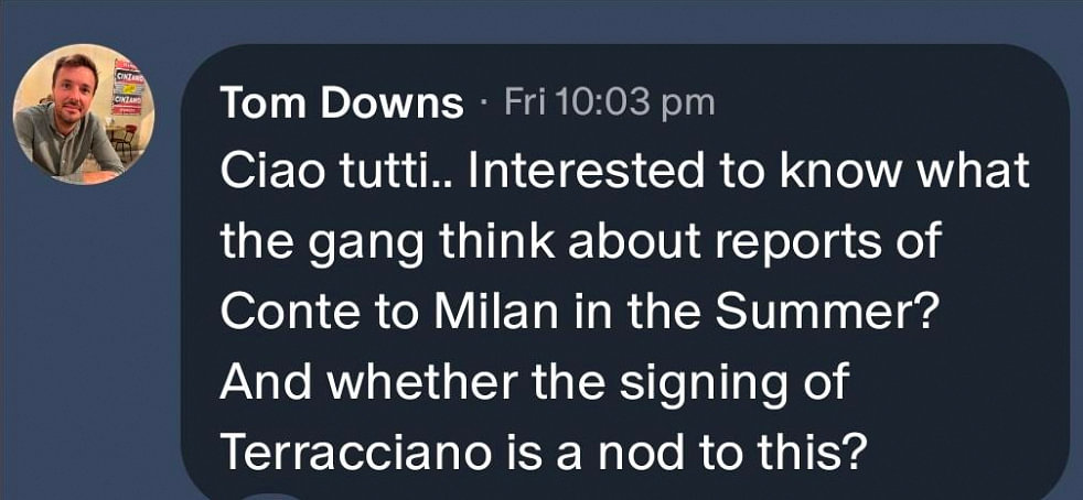 Conte to Milan?