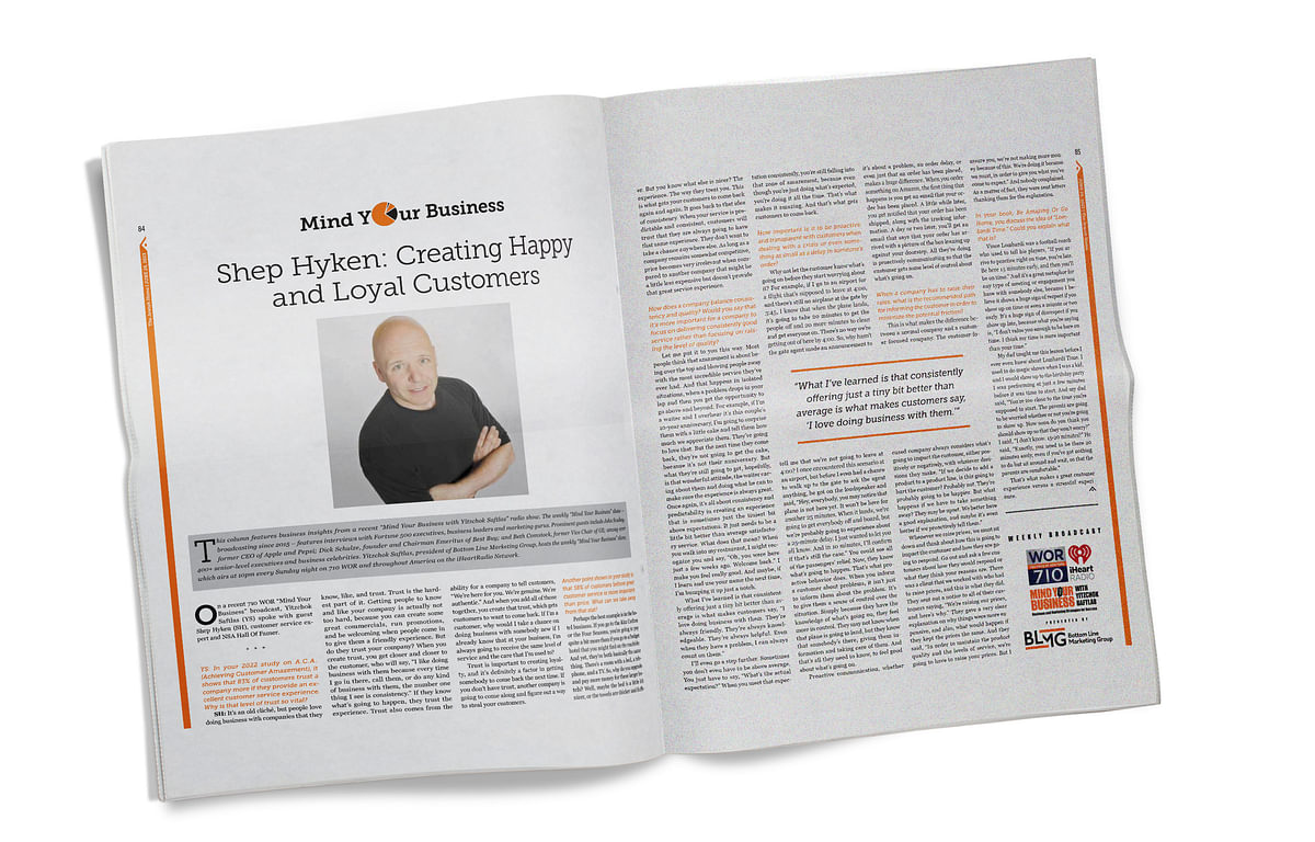 An Interview with Shep Hyken: Creating Happy and Loyal Customers