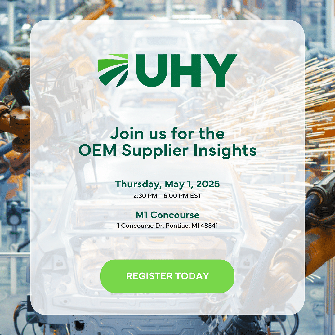 Join UHY for OEM Supplier Insights