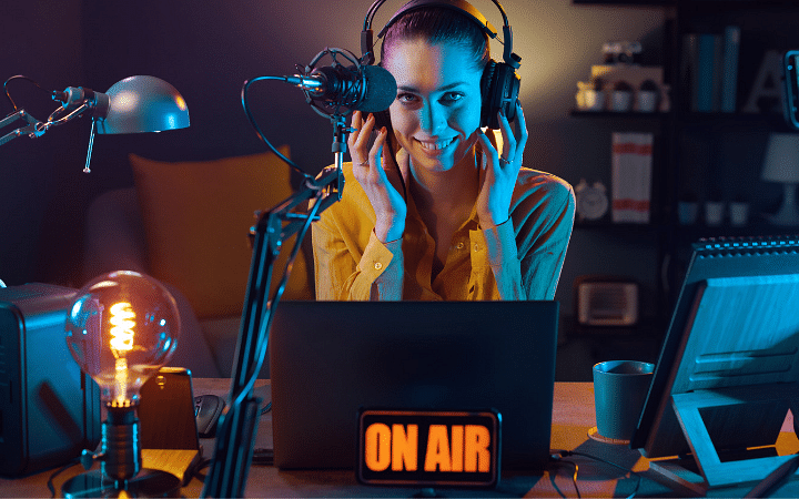 What are some creative ways to sharpen your focus when tuning into radio broadcasts or podcasts ?