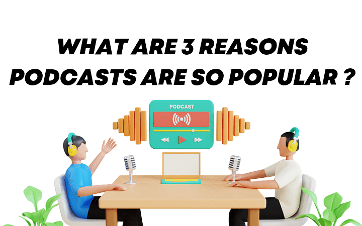 What are 3 reasons podcasts are so popular ?