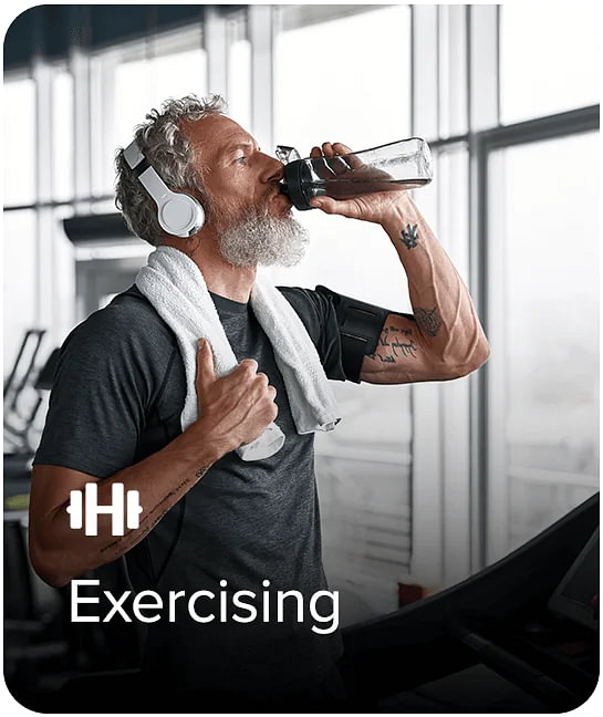 Listen to Health Unmuted while exercising