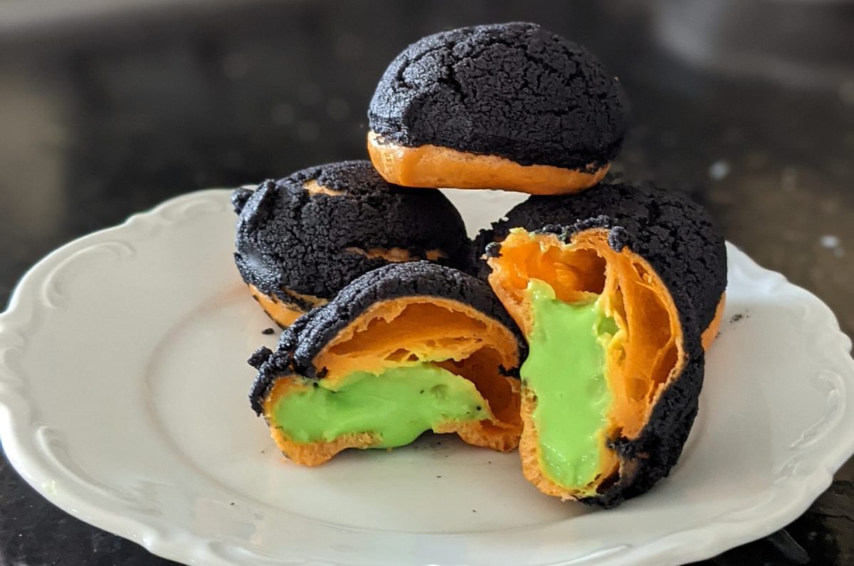 Creepy Crusty Cream Puffs For Halloween