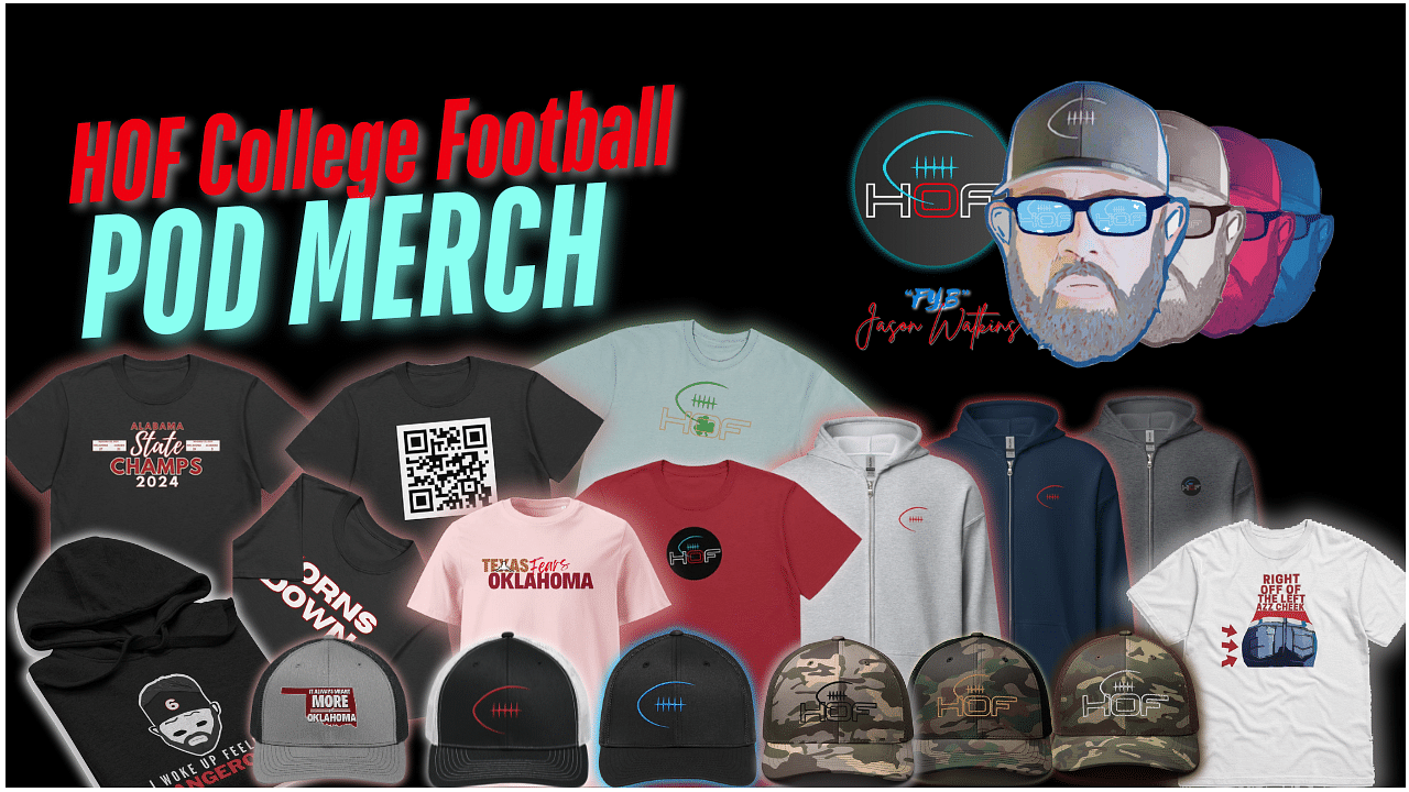 HOF College Football Pod Merch
