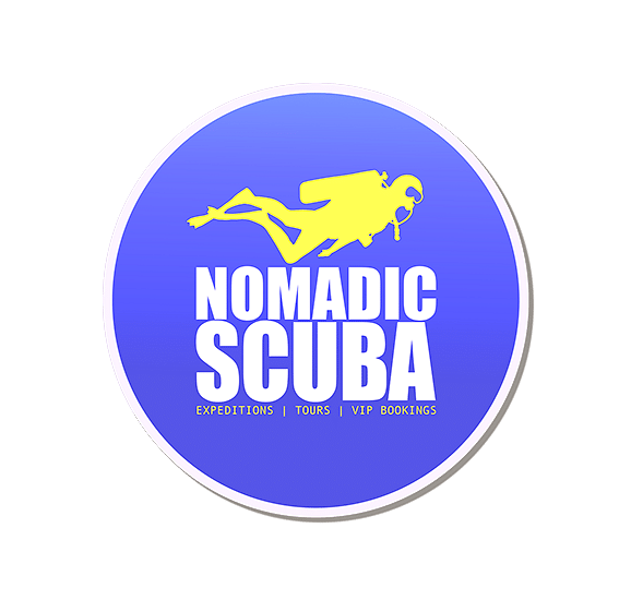 Link via logo to Nomadic Scuba website