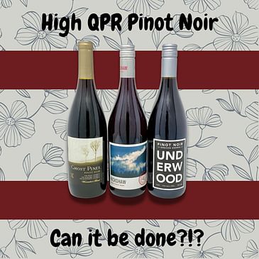 High QPR Pinot Noir #3! (American Pinot Noir vs. Burgundy Pinot Noir, wine price inflation, our first corked wine?!? Highly extracted wines)