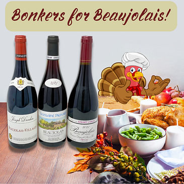 Thanksgiving Wine: Bonkers for Beaujolais! (The perfect Thanksgiving wine, a 10/10 point wine! high QPR wines, avoid Beaujolais Nouveau)