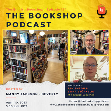 Jan Smedh and Stina Björkelid, The English Bookshop, Uppsala, Sweden