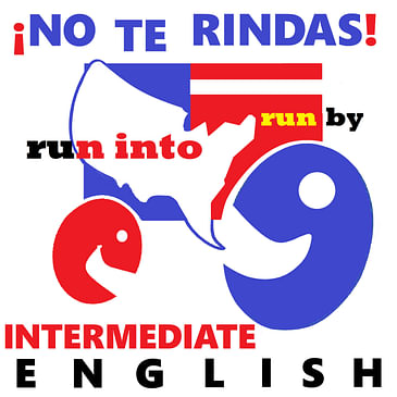 Episode 46, Intermediate English - Idioms that use the word "run," part 1 - Modismos que emplean "run" que significan "encontrarse con," "quedarse sin," y más