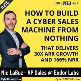 How to Build a Cyber Sales Machine From Nothing That Delivers 30X ARR Growth and 166% NRR