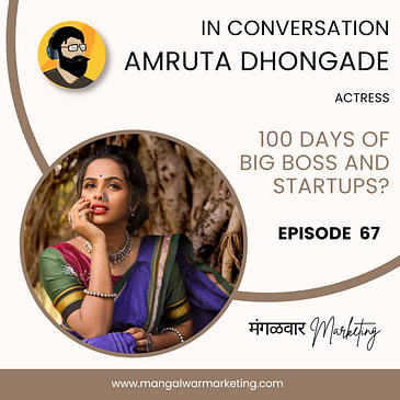 Ep 67 : In Conversation with Amruta Dhongade | Big Boss Marathi S4 Finalist